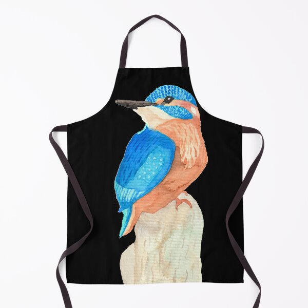 Item preview, A kingfisher on a tree stump, black designed and sold by Sonderblume.