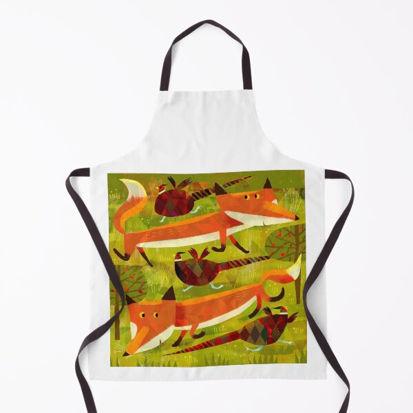 Fox and Pheasants Apron