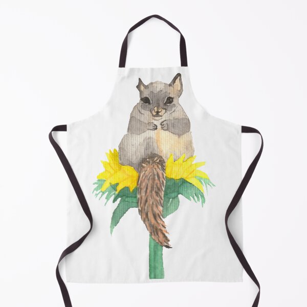 Item preview, Sweet squirrel on a sunflower, white designed and sold by Sonderblume.