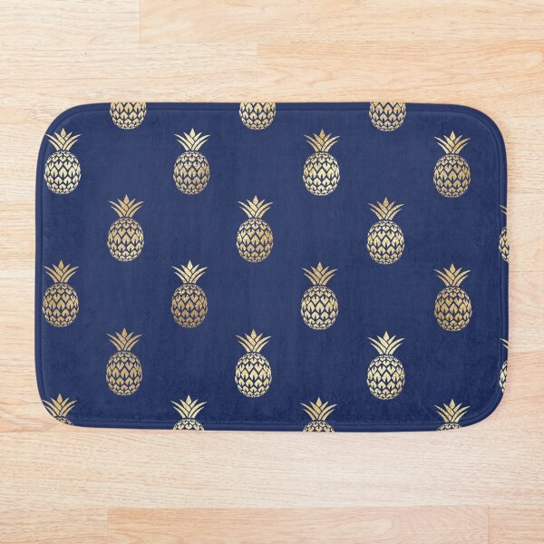 Item preview, Navy and Gold Pineapples designed and sold by aprincessinsp.