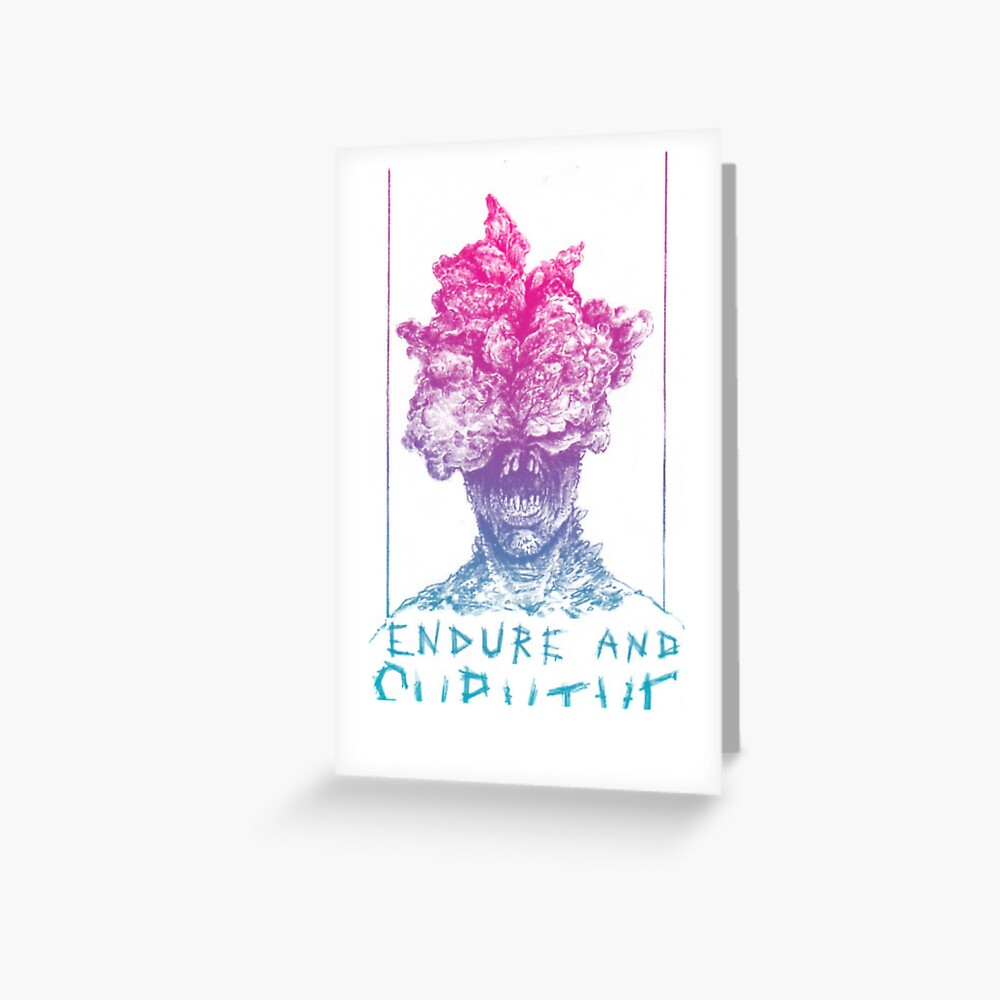 The Last Of Us Clicker Endure and Surive Greeting Card
