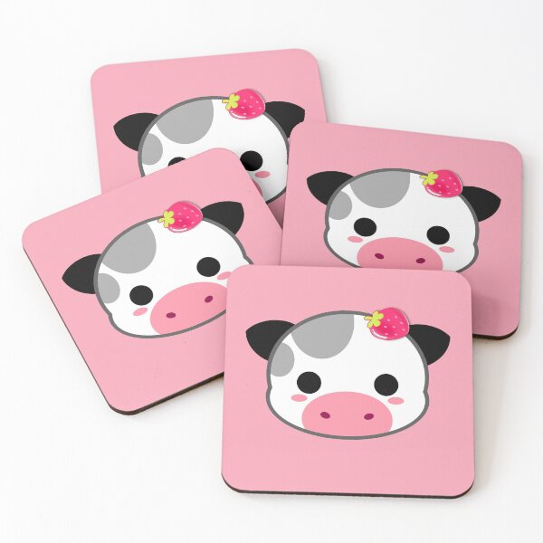 Aperçu de l'œuvre vache fraise créée et vendue par TopDesignArt.