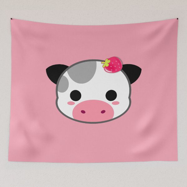 Aperçu de l'œuvre  vache fraise créée et vendue par TopDesignArt.
