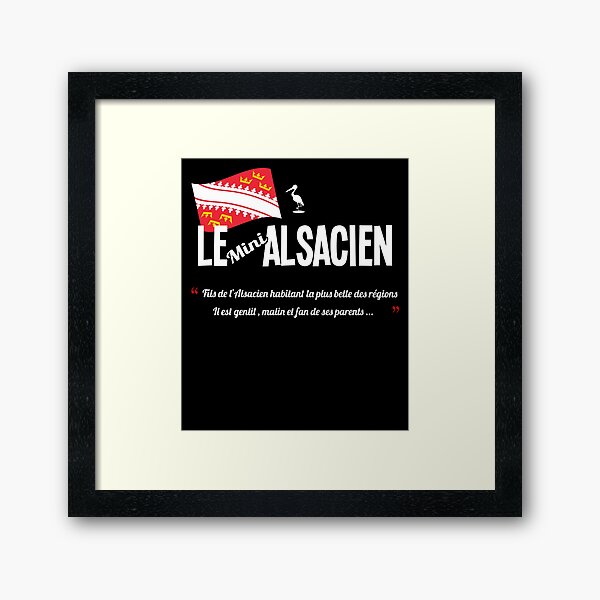 Le fils de l'alsacien /Alsace Impression encadrée