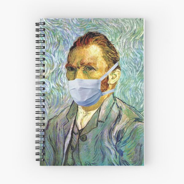 Item preview, Funny Flu Season Van Gogh Self Portrait With Mask Spoof designed and sold by Inside Out Designs.