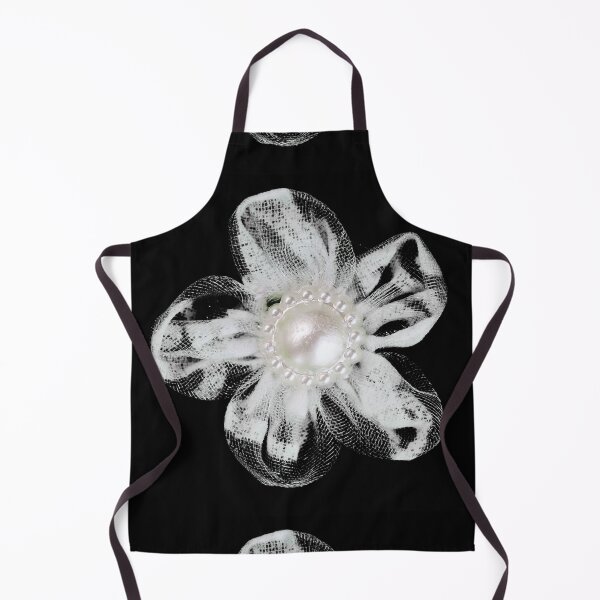 Item preview, White tool flower on black designed and sold by homemadecreate.