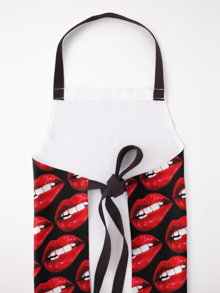 Alternate view of Lip Pattern - Black Apron