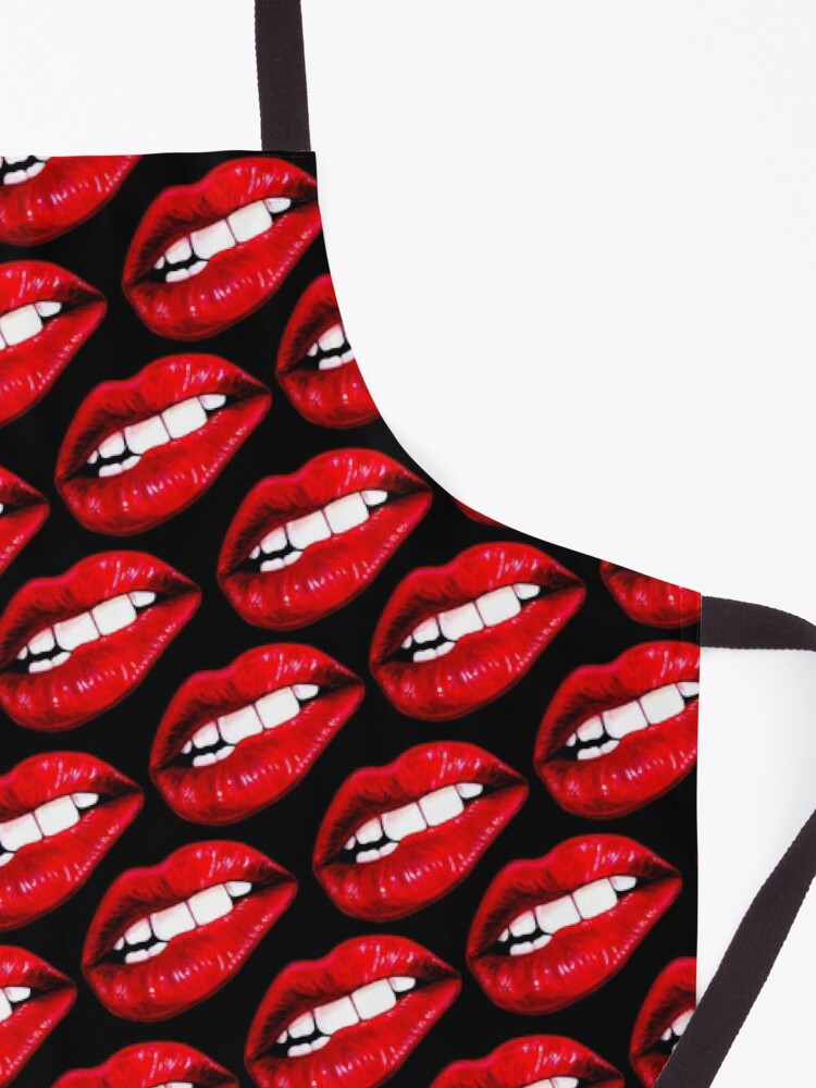 Alternate view of Lip Pattern - Black Apron
