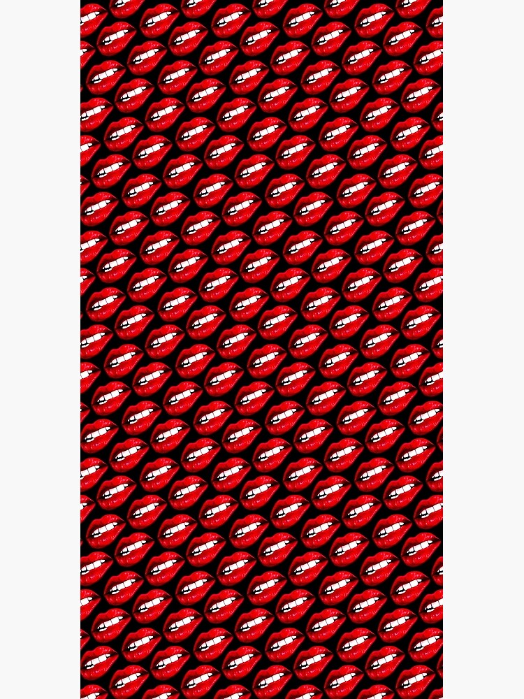 Lip Pattern - Black by KellyGilleran