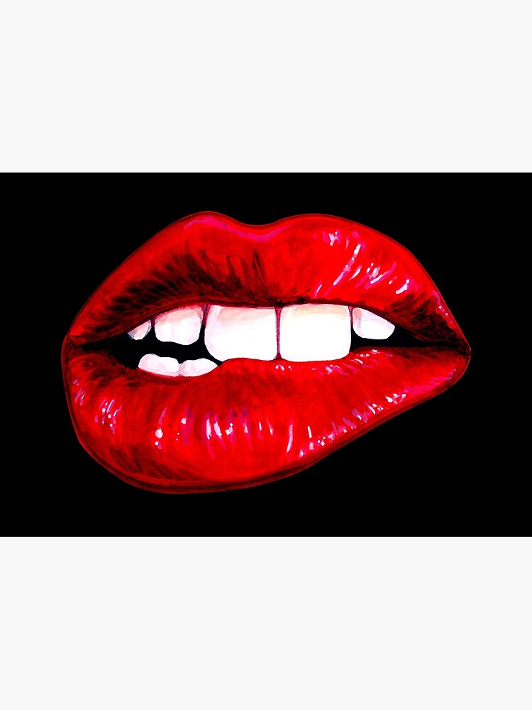 Lip Pattern - Black by KellyGilleran