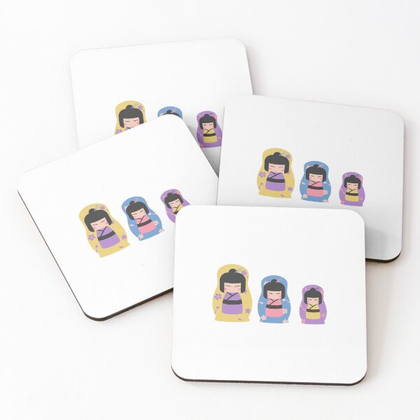 Item preview, Japanese Geisha Kokeshi Girls Gift idea for Japan Lover designed and sold by conceptDVS.