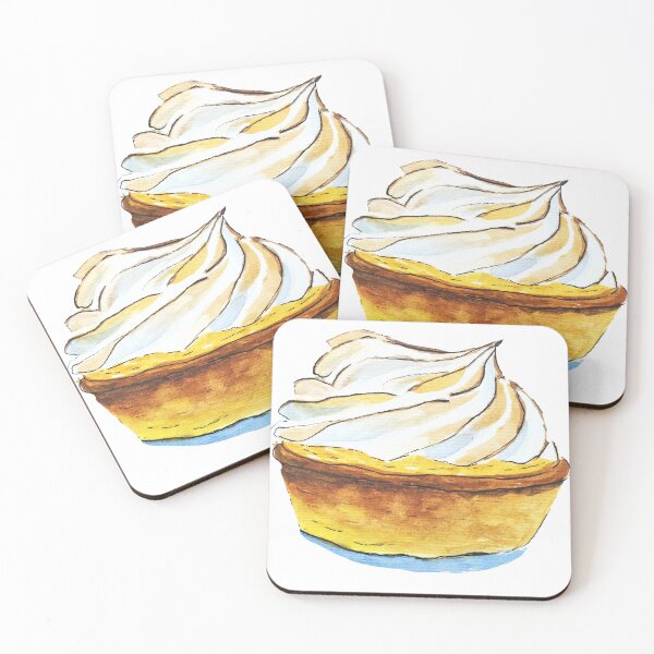 Item preview, Lemon meringue Watercolor illustration designed and sold by DaryaGeft.