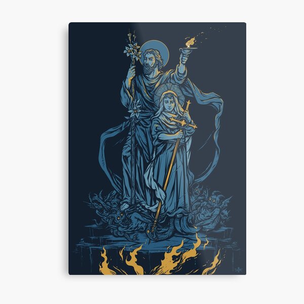 Terror of Demons - Dark Version Metal Print