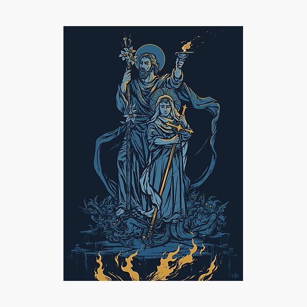 Terror of Demons - Dark Version Photographic Print