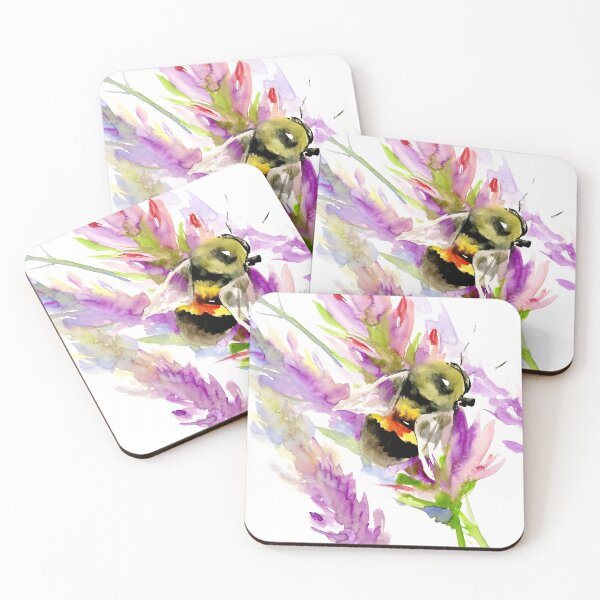 Item preview, Bee and Flowers designed and sold by surenart.