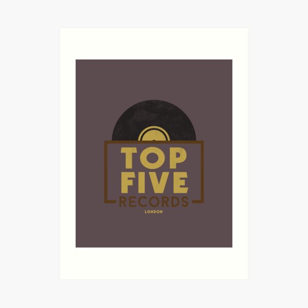 Top Five Records - London Art Print