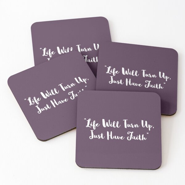 Item preview, life will turn up just have faith designed and sold by WilliamsGFX.