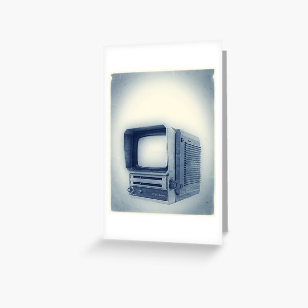 Old School Television Greeting Card