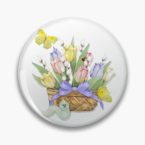 Artikelvorschau, Spring Tulip Basket entworfen und verkauft von SpiceTree.