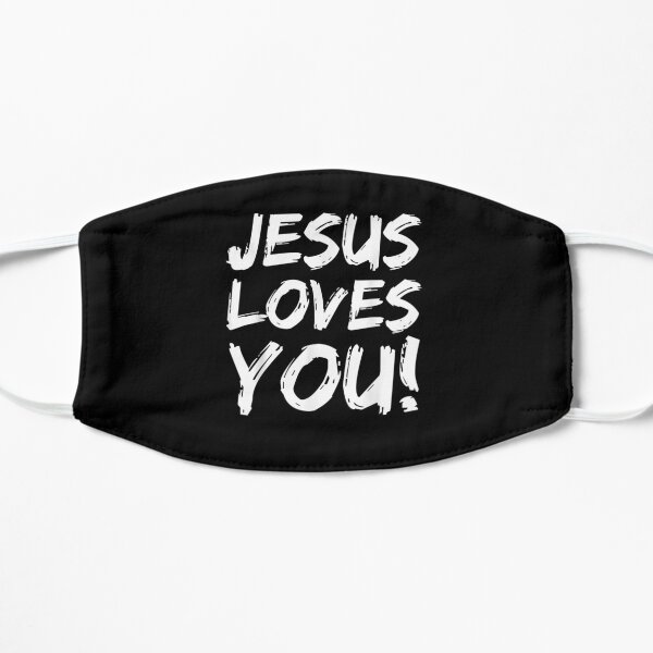 Jésus vous aime l'évangélisation chrétienne Masque sans plis