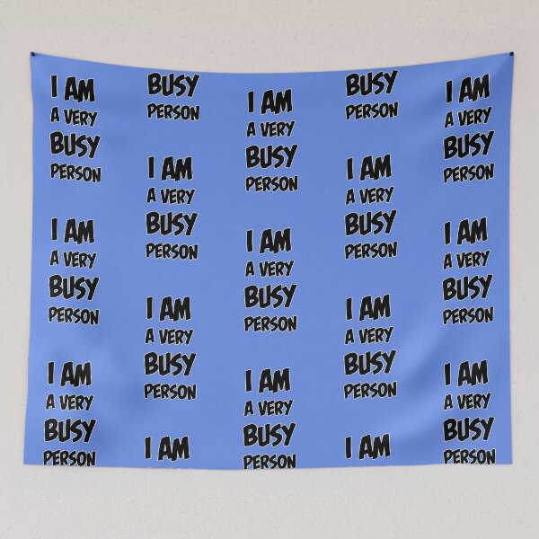 Item preview, I Am A Very Busy Person designed and sold by FunnyTypeWriter.