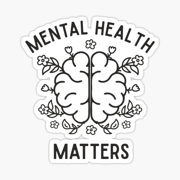 Item preview, Brain Mental Health Matters Awareness Floral  designed and sold by alenaz.