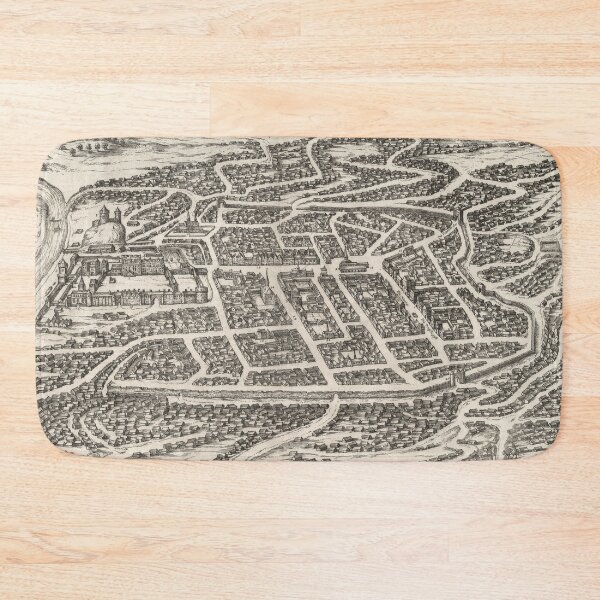 Item preview, Vintage Map of Vilnius Lithuania (1581) designed and sold by BravuraMedia.