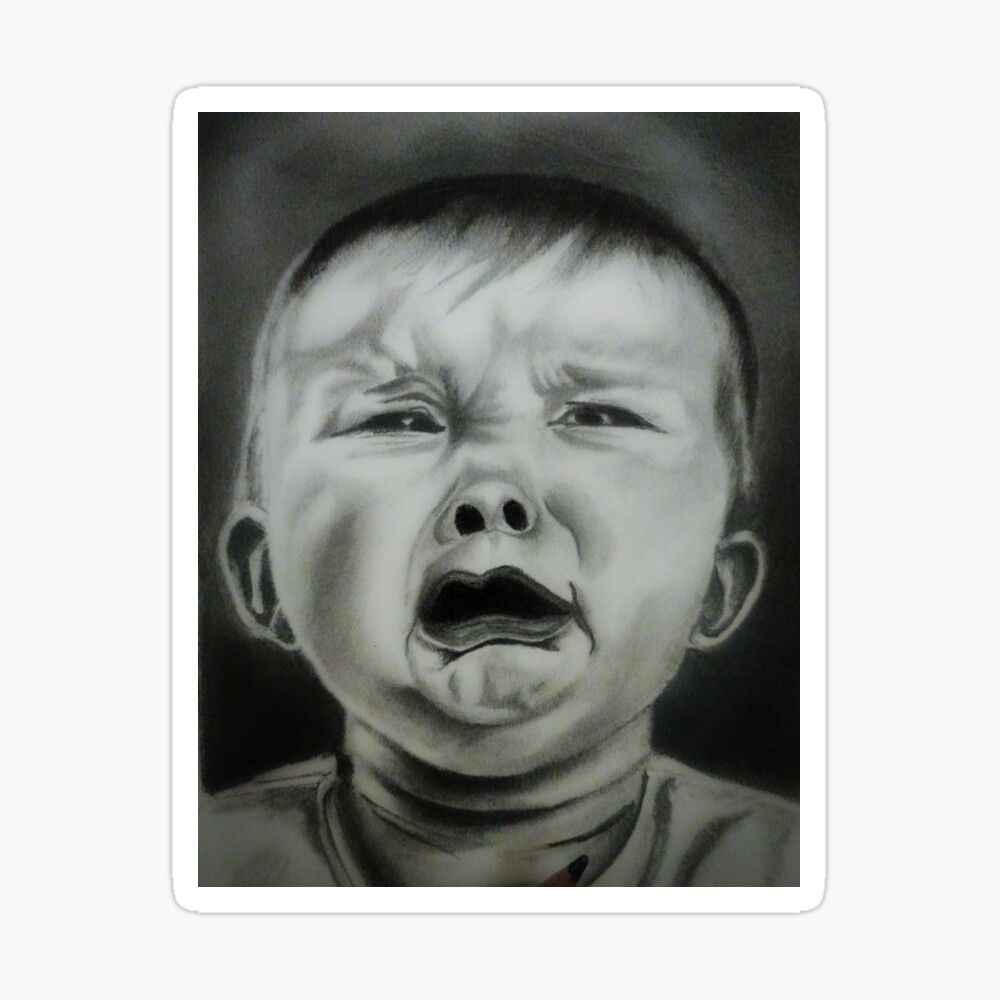 Doodle style crying baby or newborn... - Stock Illustration [73417544] -  PIXTA