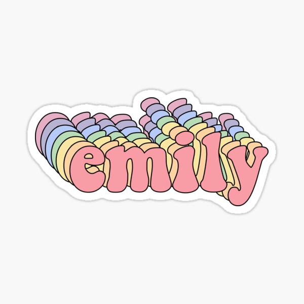 emily name sticker