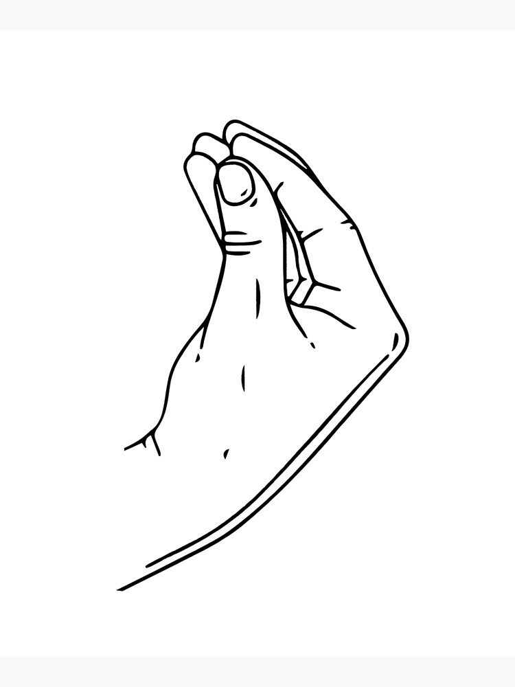 italian hand gesture drawing