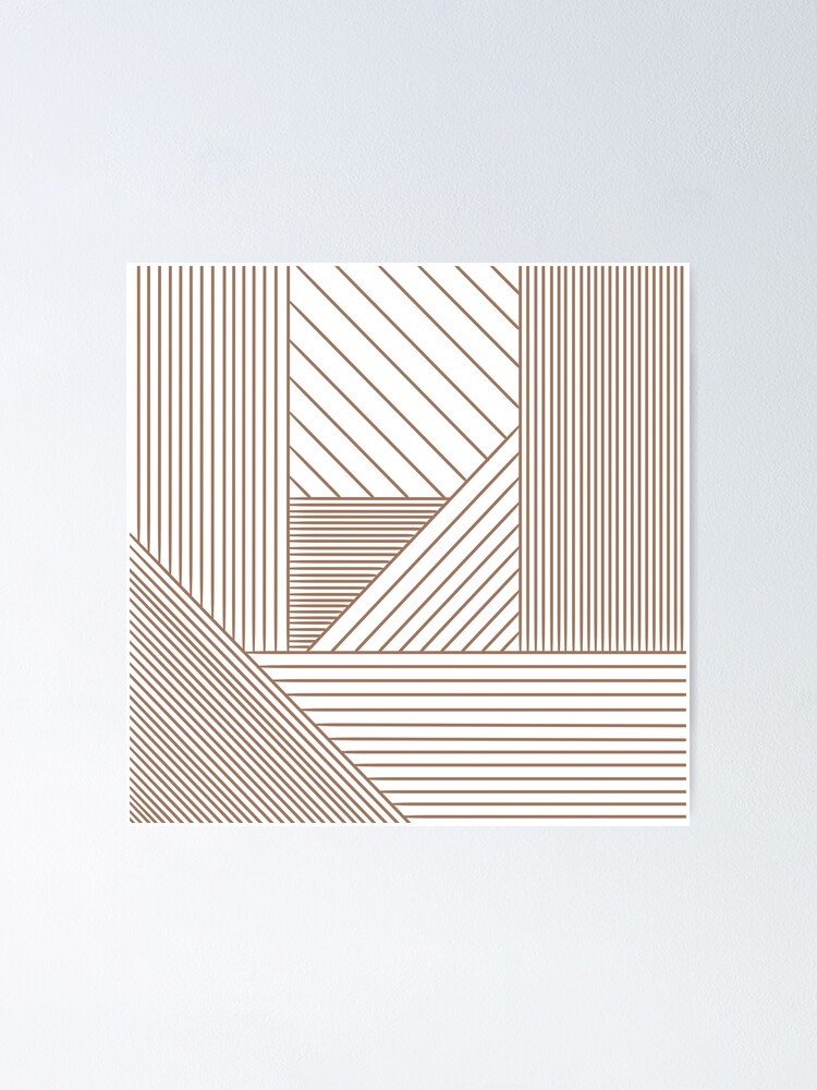 "Bronze Lines and Spaces" Poster by leevern Redbubble