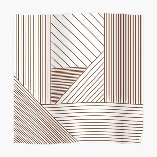 "Bronze Lines and Spaces" Poster by leevern Redbubble