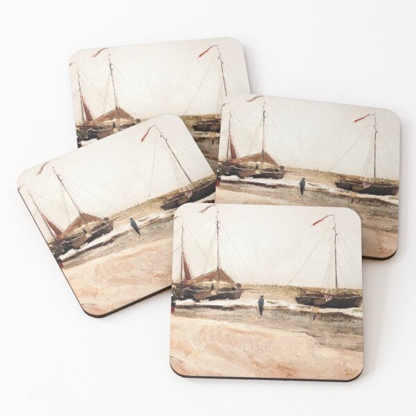 Item preview, Beach at Scheveningen in Calm Weather designed and sold by TemporaryArt.