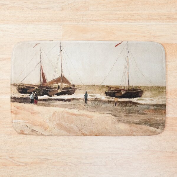 Item preview, Beach at Scheveningen in Calm Weather designed and sold by TemporaryArt.