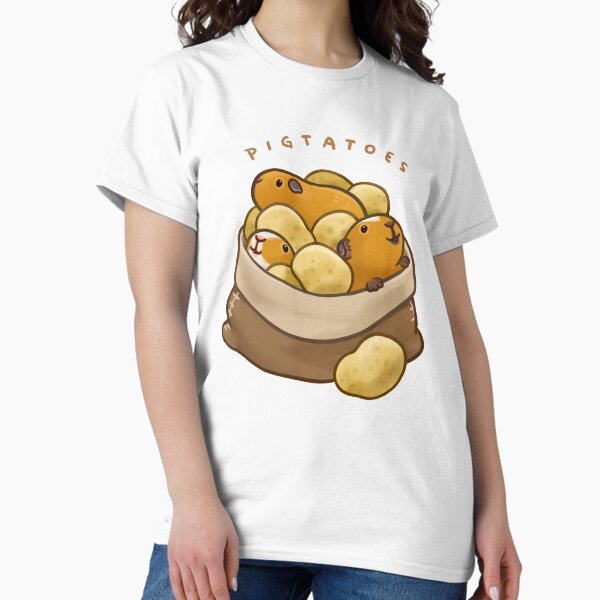 Vista previa del artículo con la obra «Pigtatoes», diseñado y vendido por pawlove.