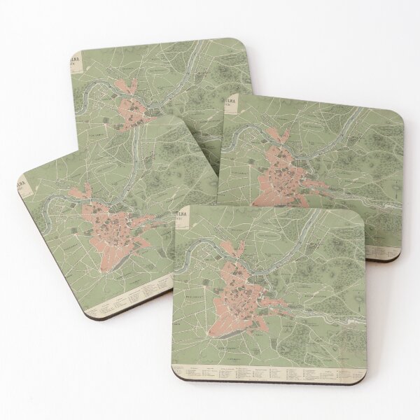 Item preview, Vintage Map of Vilnius Lithuania (1890) designed and sold by BravuraMedia.
