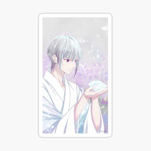 Fruits Basket Yuki Sohma Wallpaper Snow Glossy Sticker