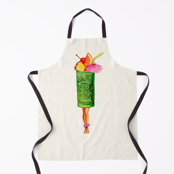 Item preview, Tiki Cocktail Pin-Up - Tiki Head designed and sold by Kelly Gilleran.