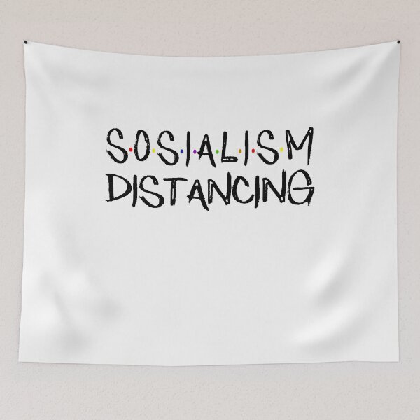 Item preview, Anti Socialism Funny Social Distancing Political Socialist designed and sold by AnimaLovers.
