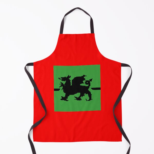 Item preview, Welsh Dragon - Black on green designed and sold by MoMoJaJa.
