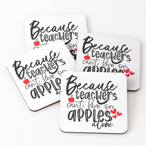 Item preview, Because teachers can’t live on apples alone designed and sold by purpleblobart.