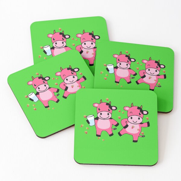 Item preview, Dancing Strawberry Cows designed and sold by Feline Rockstars.