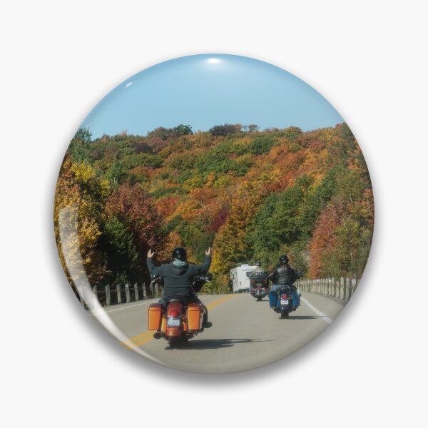 Item preview, Joyful Autumn Ride - Bikers Know the Best Roads designed and sold by Georgia Mizuleva.