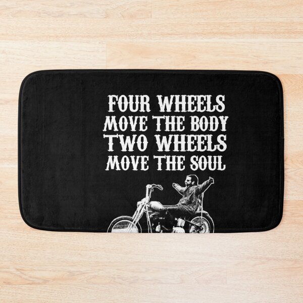Item preview, Four wheels move the body; two wheels move the soul - Funny biker Gift designed and sold by Teenation9.
