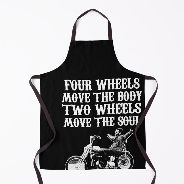 Item preview, Four wheels move the body; two wheels move the soul - Funny biker Gift designed and sold by Teenation9.