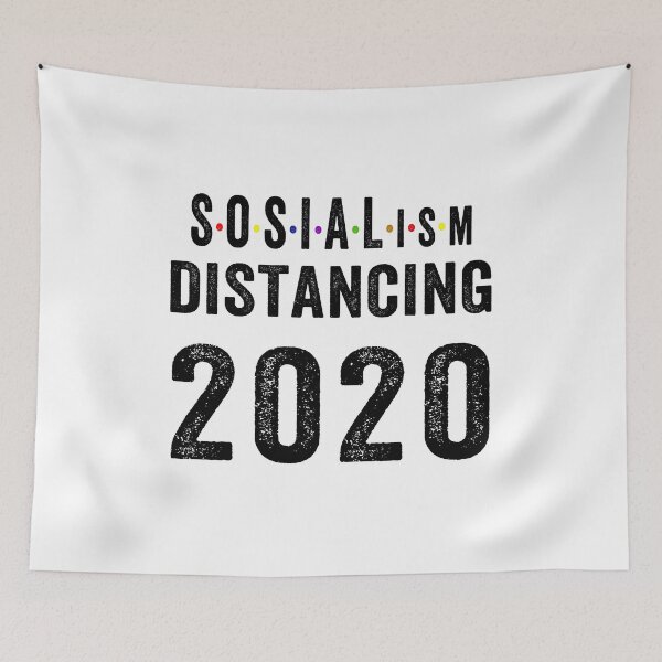 Item preview, Anti Socialism Funny Social Distancing Political Socialist designed and sold by AnimaLovers.
