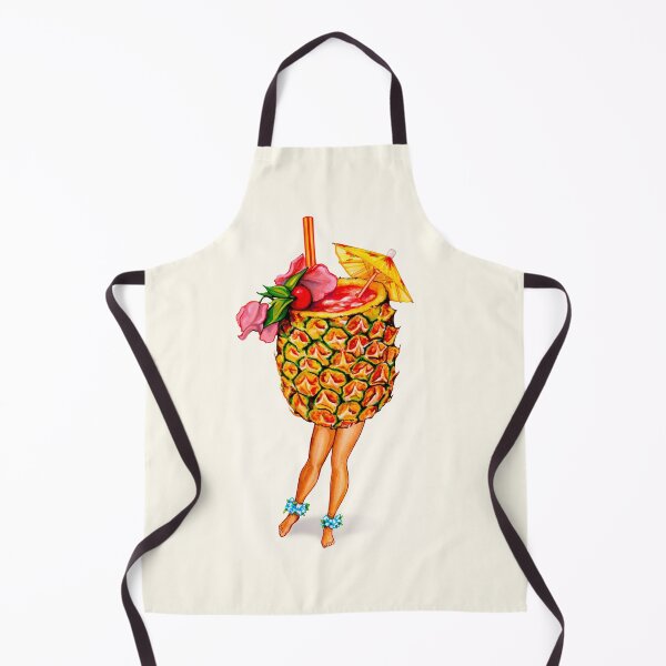 Item preview, Tiki Cocktail Pin-Up - Pineapple designed and sold by Kelly Gilleran.