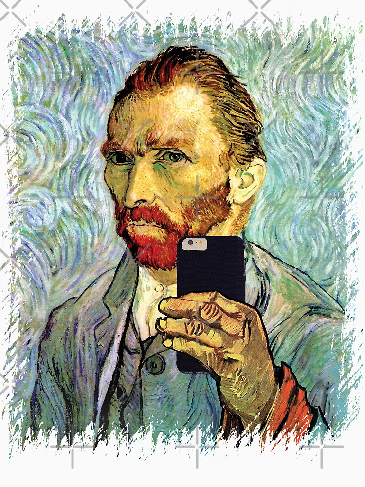 Funny Vincent Van Gogh Cellphone Selfie Self Portrait Tee Funny Vincent Van Gogh Cellphone Selfie Self Portrait Tee