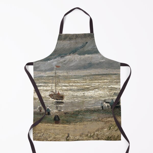 Item preview, Beach at Scheveningen in Stormy Weather designed and sold by TemporaryArt.