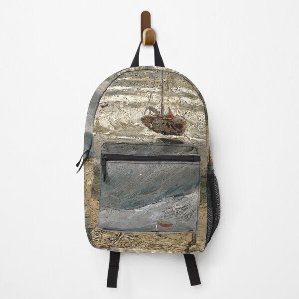 Item preview, Beach at Scheveningen in Stormy Weather designed and sold by TemporaryArt.